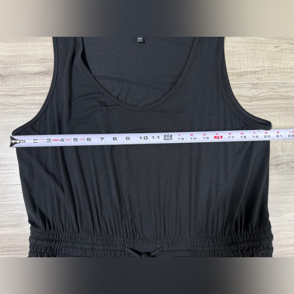 Express Black Sleeveless Drawstring Jumpsuit - Picture 5 of 12